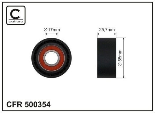CAFFARO 500354 Strammehjul, kilerem