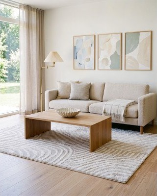 Kilands Graphic lin   maskinvevd teppe