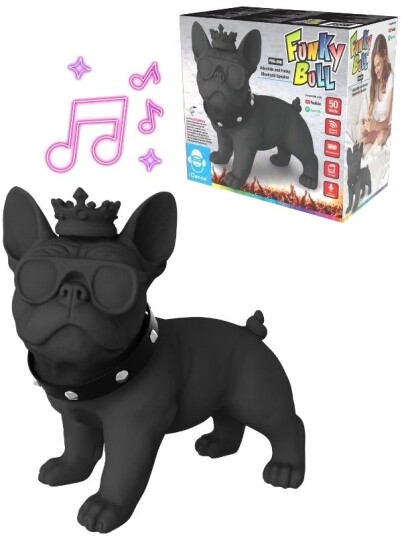 Idance Funky Bulldog Bluetooth-Høyttaler Svart