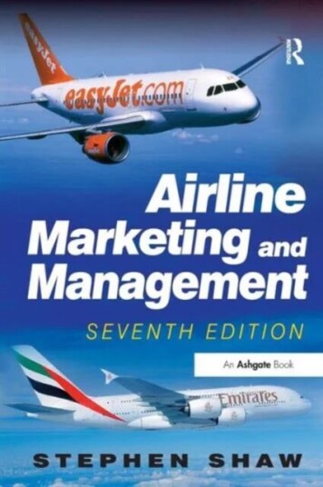 Airline Marketing And Management Av Stephen Shaw