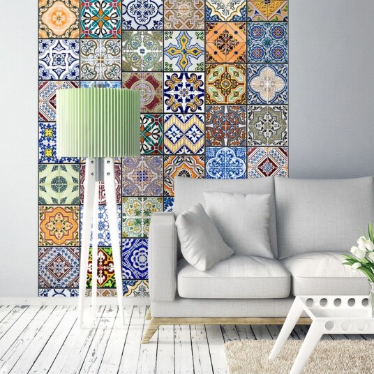 Fototapet Colorful Mosaic 50x1000 - Artgeist sp. z o. o.