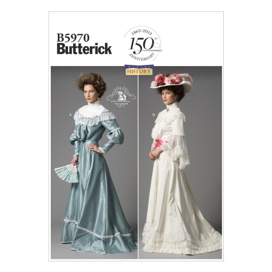 Butterick 5970- Historisk klespakke B5 (8-10-12-14-16)