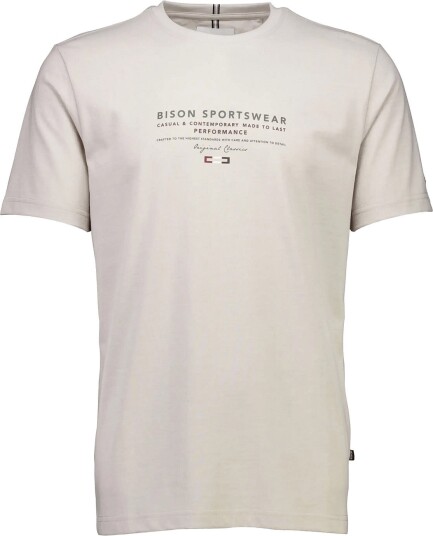 Bison O Neck Print Tee OFF WHITE MEL XXL Bison O Neck Print Tee OFF WHITE MEL XXL