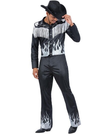 Glamourous Cowboy Cowboy Kostyme til Mann Large