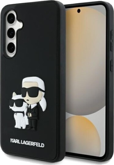Karl Lagerfeld 3D Gummideksel Karl&Choupette til Samsung Galaxy S24 FE - Svart