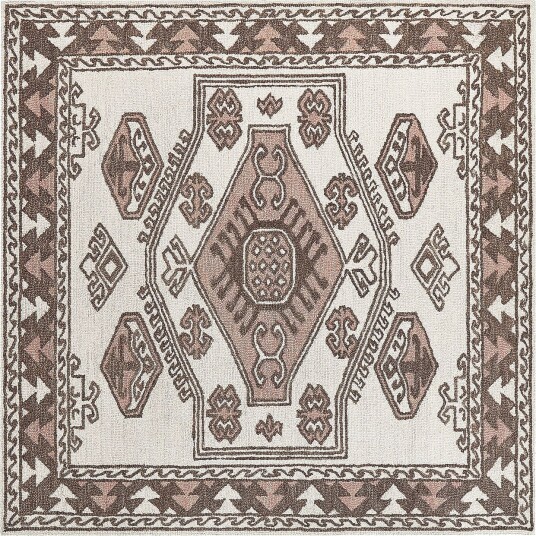 Tomarza Ullteppe 200x200 cm Kvadratisk - Brun