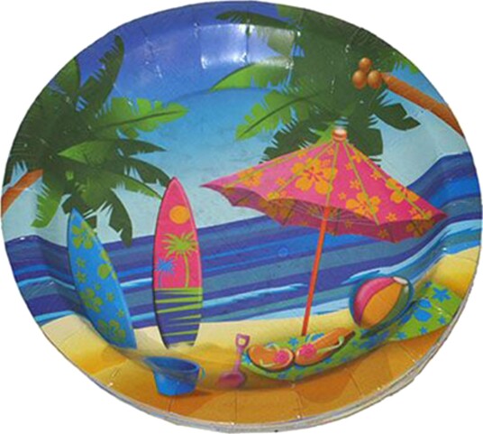 Espa Papptallerkener Hawaii Beach 8-pakning 84333