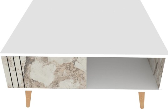 Andifli Sofabord 89,6x46,5x89,6 cm - Hvit