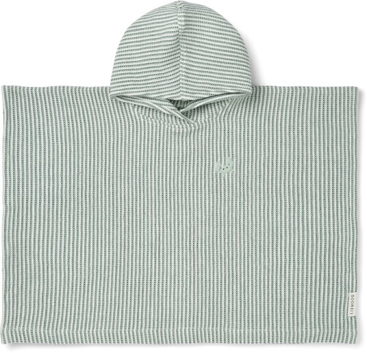LIEWOOD Paco Badeponcho Stripe Peppermint/ Creme de la Creme 1-2 år LIEWOOD Paco Badeponcho Stripe Peppermint/ Creme de la Creme 1-2 år