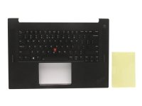 Chicony - Erstatningstastatur for bærbar PC - med Trackpoint, UltraNav - bakbelysning - QWERTY - Engelsk - Europa - FRU - med toppdeksel - for ThinkPad P1 Gen 4 20Y3, 20Y4 X1 Extreme Gen 4 20Y5, 20Y6