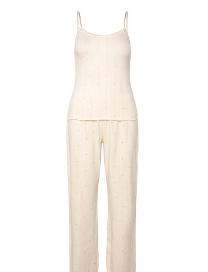 Hunkemöller Pj Cami Jersey Lace Nana   White   M