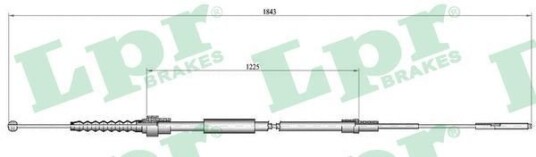 Tautrekk håndbremse LPR C0933B Tautrekk håndbremse LPR C0933B