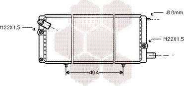 VAN WEZEL 40002085 Radiator motorkjøling VAN WEZEL 40002085 Radiator motorkjøling