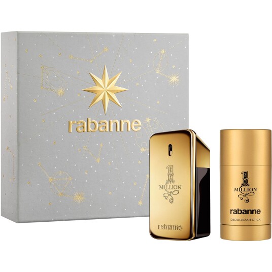 Paco Rabanne One Million Gavesett med Parfyme og Deodorant Paco Rabanne One Million Gavesett med Parfyme og Deodorant