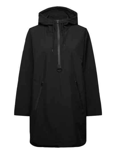 FREE/QUENT Long Poncho   Black   S/M
