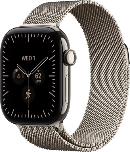 Apple Watch Series 12 42mm CEL (naturlig titan/naturlig Milanese Loop) Apple Watch Series 12 42mm CEL (naturlig titan/naturlig Milanese Loop)
