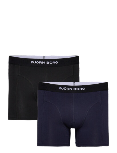 Björn Borg Premium Cotton Stretch Boxer 2P - Black - L