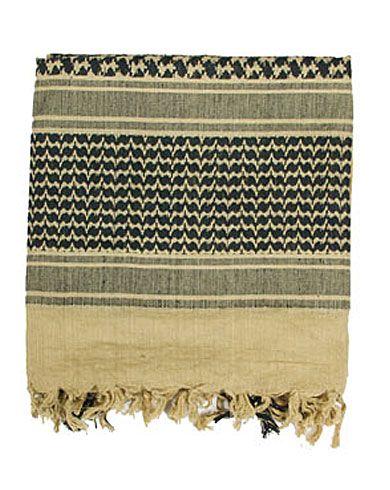 Rothco Partisan skjerf Lightweight Svart Beige