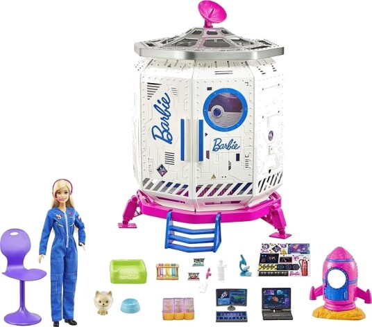 Barbie Romskip Med Dukke Barbie  Dukker Lekesett Gxf27