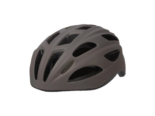 Polisport City'Go Sykkelhjelm - 58-61 cm, LED-lys, matt gr??