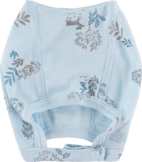 Joha Babylue Ull/Silke Blå m. Naturlig Joha 45 cm Lue baby Lyseblå