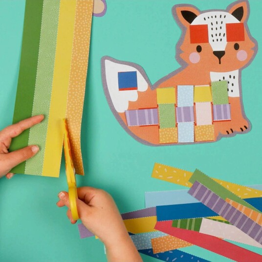 Auzou Activity Kit Cutting And Braiding Animals Multi/patterned ONE SIZE