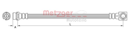 Bremseslange METZGER 4116223