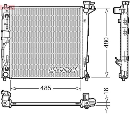 Radiator DENSO DRM41007 Radiator DENSO DRM41007