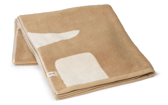 Ferm Living Ebb badelaken 70x140 cm Sand off-white Ferm Living Ebb badelaken 70x140 cm Sand off-white
