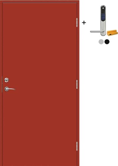 Ytterdør Swedoor Advance-Line Nordic Stockholm med Yale Doorman Classic Home