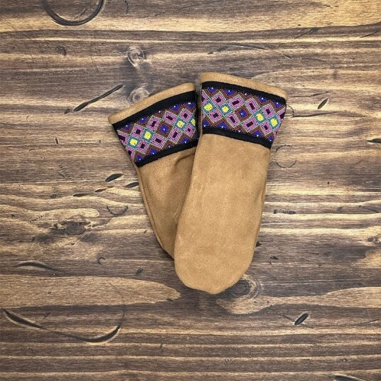 Astis Short Cuff Mittens - Kèkes Brun M