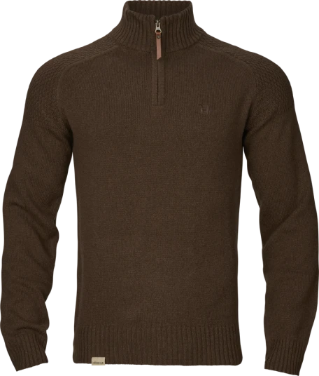 Härkila Vincent Merino Half Zip genser Herre Demitasse brown XL