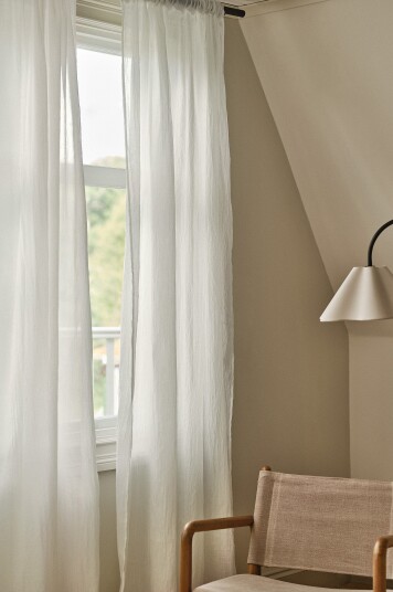 Jotex Gardin Med Multifunksjonsbånd 2pakke Hvit LAYER 205040008250