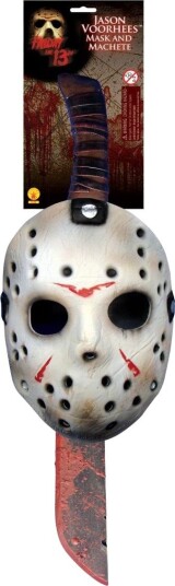 Rubies Costumes Jason Mask & Machete-sett for barn One size 8785NS000 Rubies Costumes Jason Mask & Machete-sett for barn One size 8785NS000