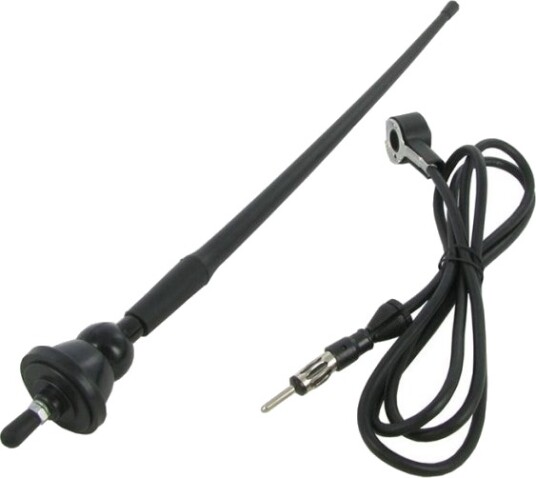 Connects2 Kort Gummiantenne 40Cm 10Mm Hul Din Stik