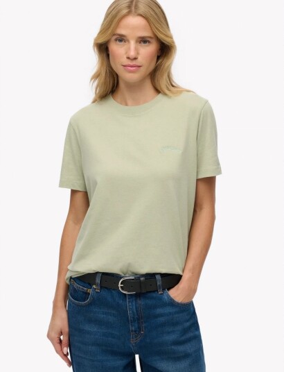 Superdry Essential Logo Emb Tee Khaki green 10