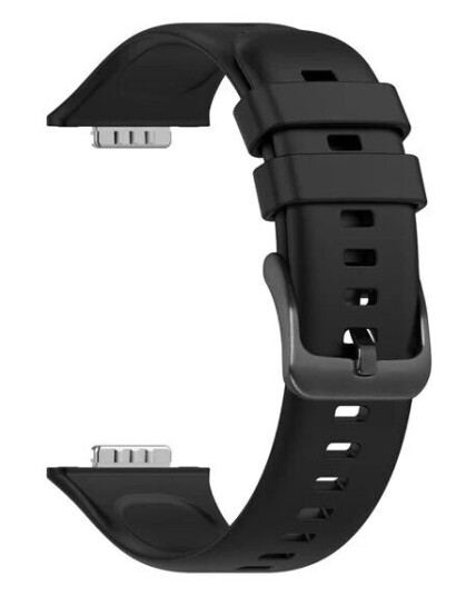 FIXED Silicone Strap for Huawei Watch FIT2 Black