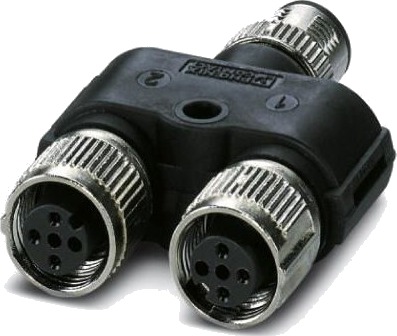 Phoenix 1403627 Kabeladapter M12 Svart Grå 1403627