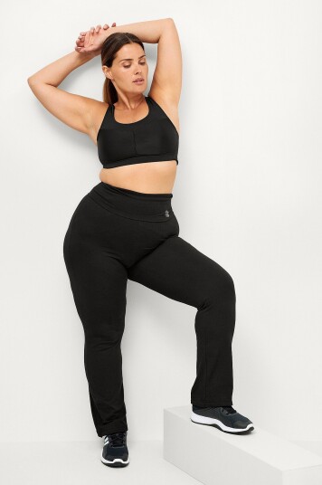 Zizzi Bukser aBasic Long PantSvart Zizzi Bukser aBasic Long PantSvart