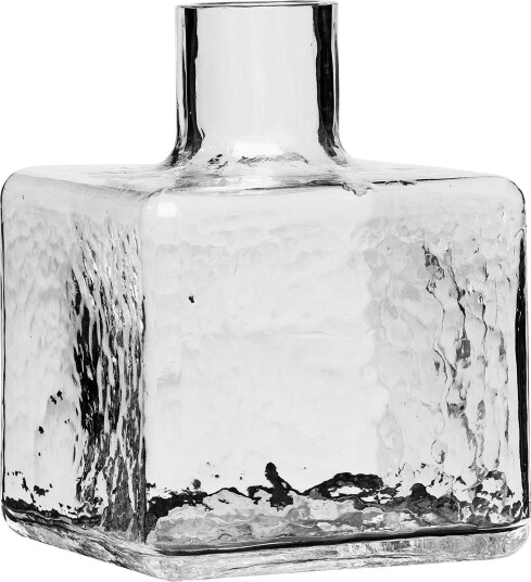 Fogia Cube Vase Clear 10 Cm Vaser Carina Seth Andersson Gjennomsiktig