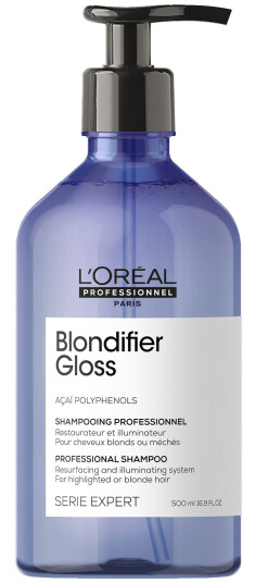 L'Oréal Professionnel Blondifier Gloss Sjampo 500 ml for Farget og Blondt Hår