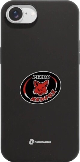 Phonecases3D iPhone 17e/16e Pixbo IBK Compostable Case Svart PIX1-IP16E
