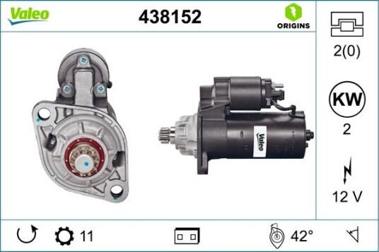 Starter VALEO 438152 Starter VALEO 438152