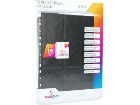 Gamegenic Sideload 18-Pocket Pages Black 10