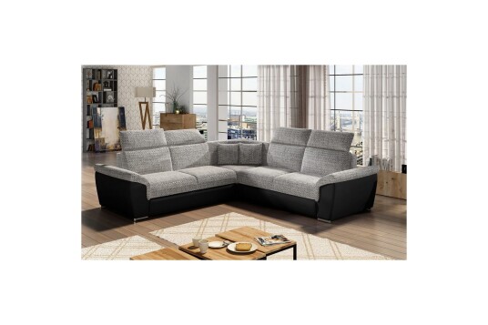 Hjørnesofa Eltap Federico 266x102x266 cm Berlin 01 Soft 11 Grå Universell