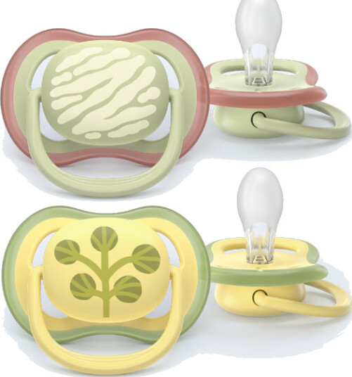 Philips Avent Smokk Ultra Air 18 M+ Gul Grønn 2 Stk. Philips Avent Smokk Ultra Air 18 M+ Gul Grønn 2 Stk.