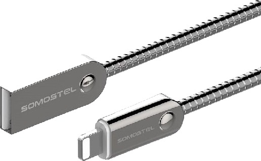 Somostel Sms-Bj01, 1 M, Lightning, Usb C, Hankjønn, Hunkjønn, Sort