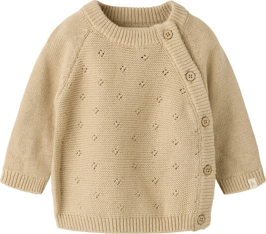 Lil"Atelier Nbnlaguna Ls Wrap Knit Lil   Beige   50