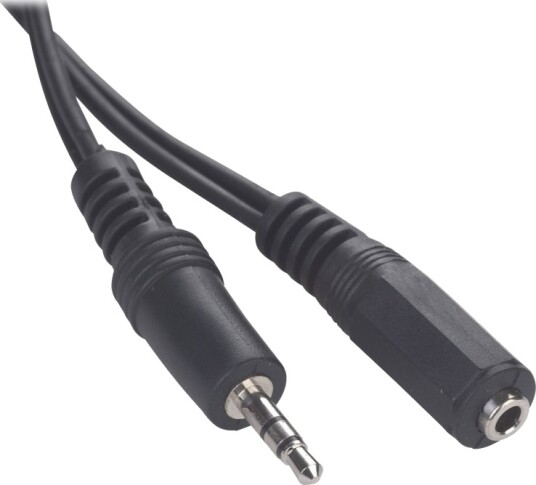 Cablexpert   Lydforlengelseskabel   Mini Phone Stereo 3.5 Mm Hann Til Mini Phone Stereo 3.5 Mm Hunn   3 M   Svart   Formstøpt
