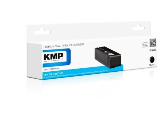 Kmp H165bx Høyt (Xl) Utbytte Sort Pigmentbasert Blekk 217,5 Ml 10000 Sider